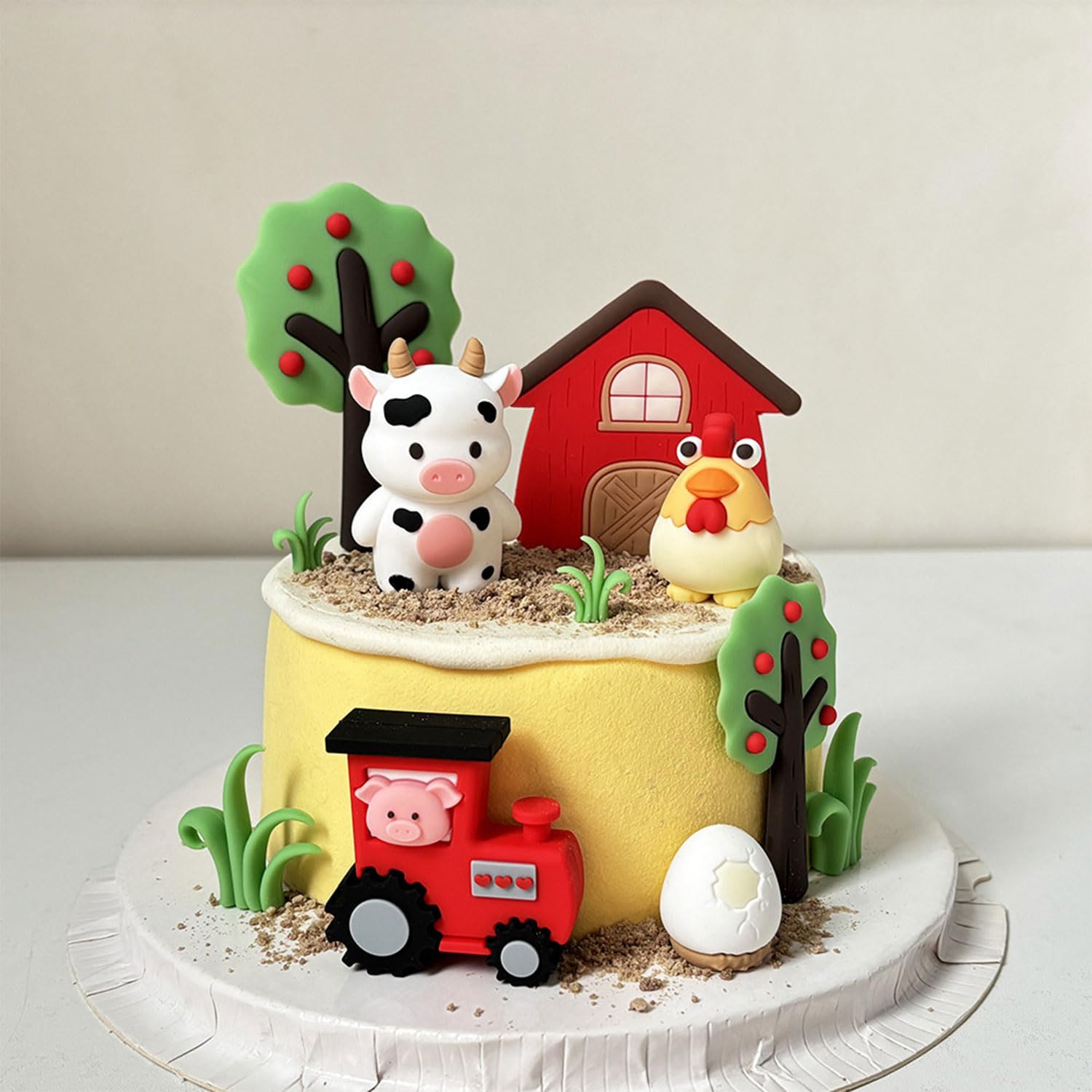 15 pezzi Decorazioni per torte in stile fattoria, decorazioni per torte