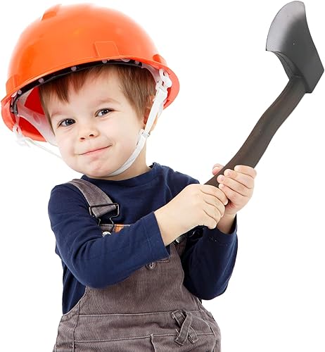 Miniatura 4 de Skeleteen Juguete de leñador para disfraz de leñador, aspecto de madera, hacha de hacha para fiesta, 1 pieza