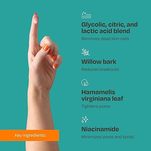 Miniatura 3 de Auria RefineFace Serum-Pore ExtractionFacial Serumfor Men Women- With Willow Bark Extract Niacinamide  More - 1 Oz