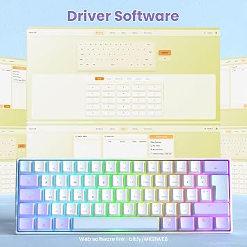 LexonElec Magic-Refiner MK21 PRO 60% UK layout Mechanical Gaming Keyboard