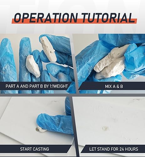 Vista 4 de Masilla para esculpir arcilla compuesto para esculpir, modelar, construir, reparar, auto-endurecimiento repara fácilmente metal, madera, azulejos