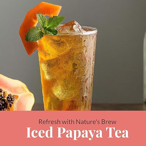 Miniatura 7 de Akshit Té orgánico de hoja de papaya, hojas de papaya secas, 5.2 onzas, té de hojas de hierbas puras, té de hojas sueltas de papaya, hojas de papaya