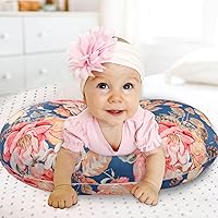 Vista 3 de TANOFAR Funda de almohada de lactancia para bebé, funda de almohada floral para niña, ultra suave, transpirable, funda elástica para almohada