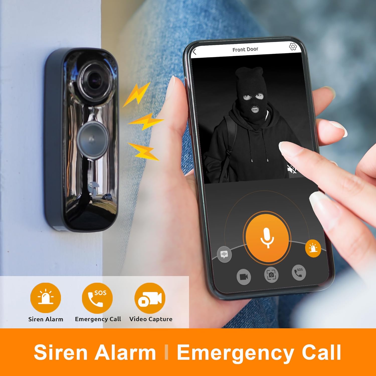 Siren Alarm and Emergency Call Features