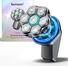 kensen Skin Head Shaver, 120 Blades, 2 Speeds, 7D Skin Head, Magnetic, Detachable, Bald, Baby, Hair Shaver, Powerful, Shaving, Unisex, IPX6 Waterproof, Wet & Dry Use, Skin Head Trimmer, Men's Shaver