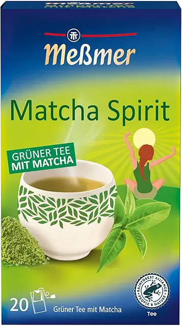 Meßmer Matcha Spirit Grüntee mit Matcha - 20 Teebeutel für morgendliche Rituale