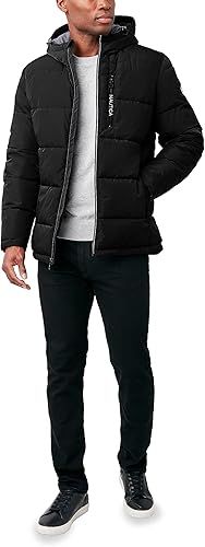 Miniatura 4 de Nautica Men's Hooded Parka Jacket, Water and Wind Resistant