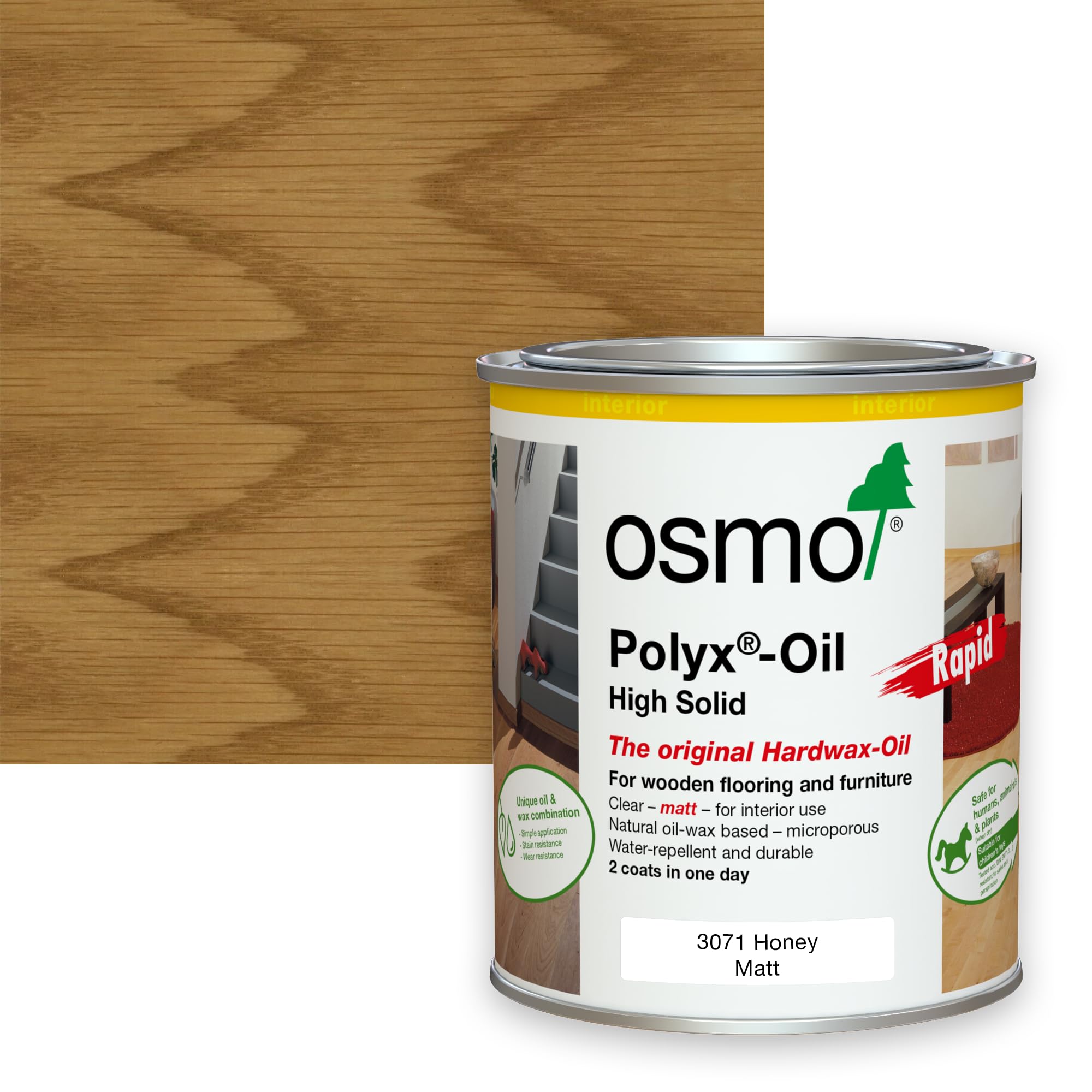 Osmo Polyx-Oil Rapid Tints (Matt) 3071 Honey 750Ml from B&Q