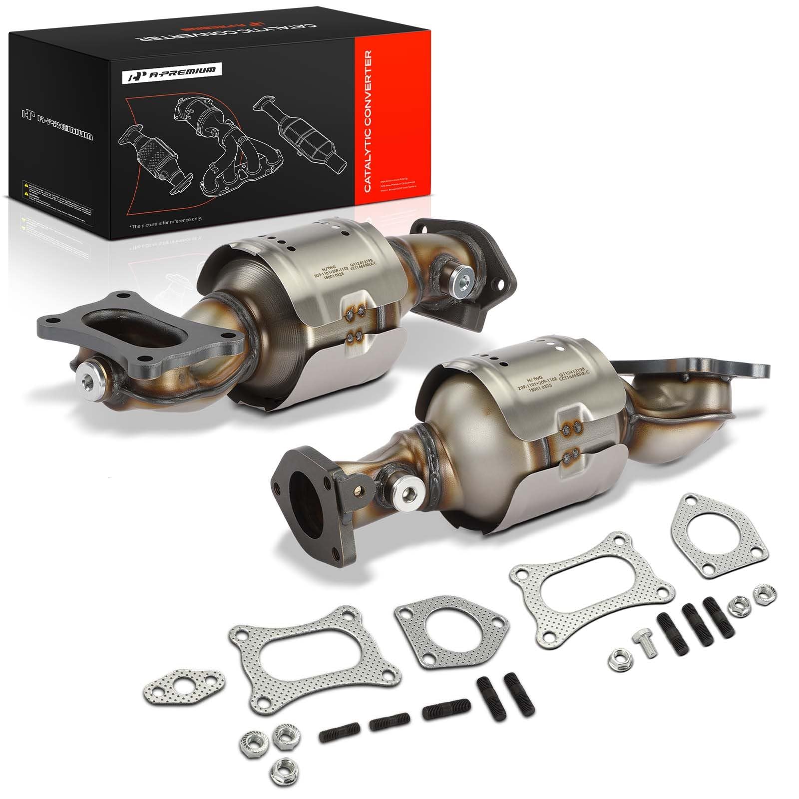 Amazon.com: A-Premium 2 PCS Front Catalytic Converter Kit, E.P.A
