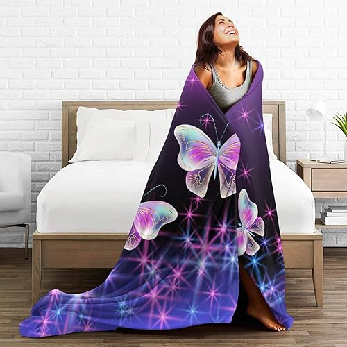 Miniatura 4 de Manta suave de microfelpa para todas las estaciones, manta cálida y ligera de franela para cama, sofá, sofá, 50 x 40 pulgadas