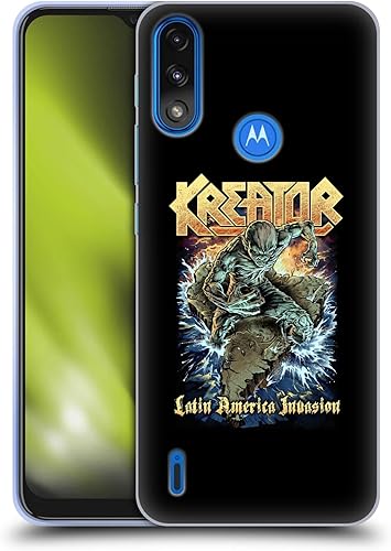 Head Case Designs Officially Licensed Kreator Latin America Invasion Poster Soft Gel Case Compatible with Moto E7 Power/Moto E7i Power Latin America