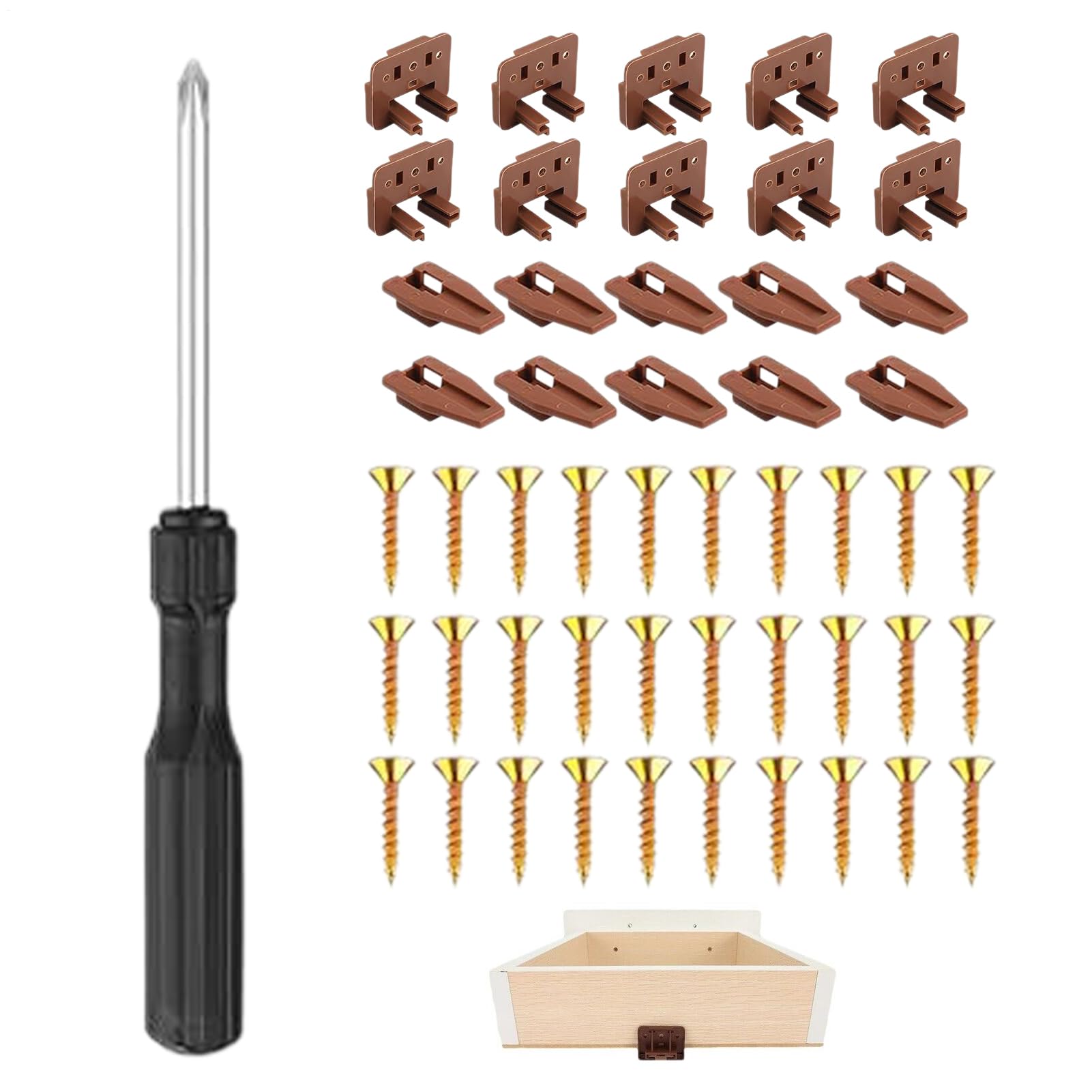 Guías para cajones rotos: kit de reparación fácil para cómodas y armarios de cocina