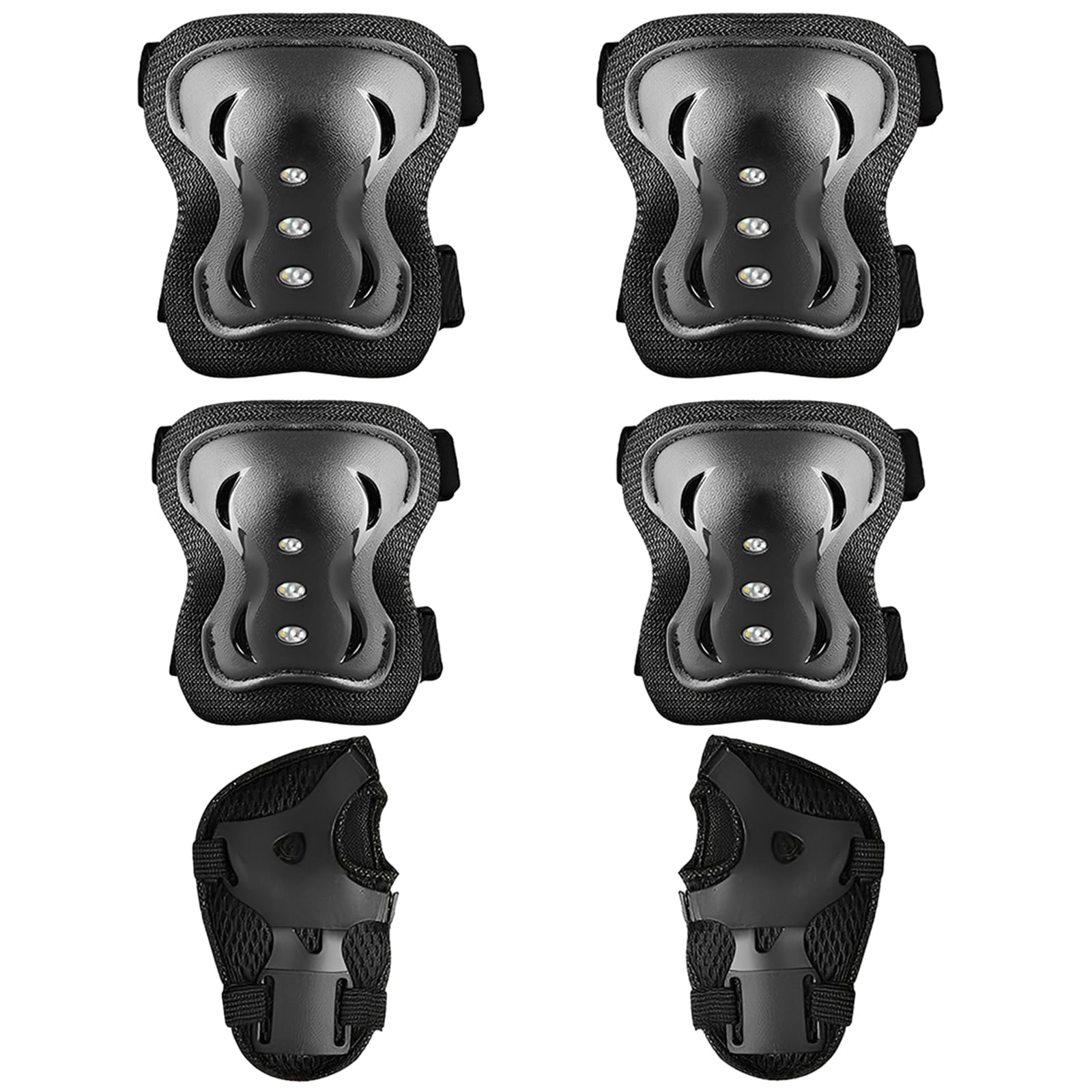 Protezioni Skateboard Bambini Pattini in Linea per Skateboard Attrezzatura Protettiva Pattini in Linea Protezione Bambini Ginocchiere, Gomitiere Protezioni Set