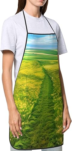 Miniatura 4 de DTGPRO Grassland Paths Apron. Soft And Skin -Friendly, With Pockets, Which Can Be Convenient To Place Items To Be Used At Hand.