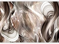 Vista 27 de artgeist Mural de pared abstracto marrón de 116 x 83 pulgadas, papel tapiz autoadhesivo para despegar y pegar, autoadhesivo, extraíble, gran