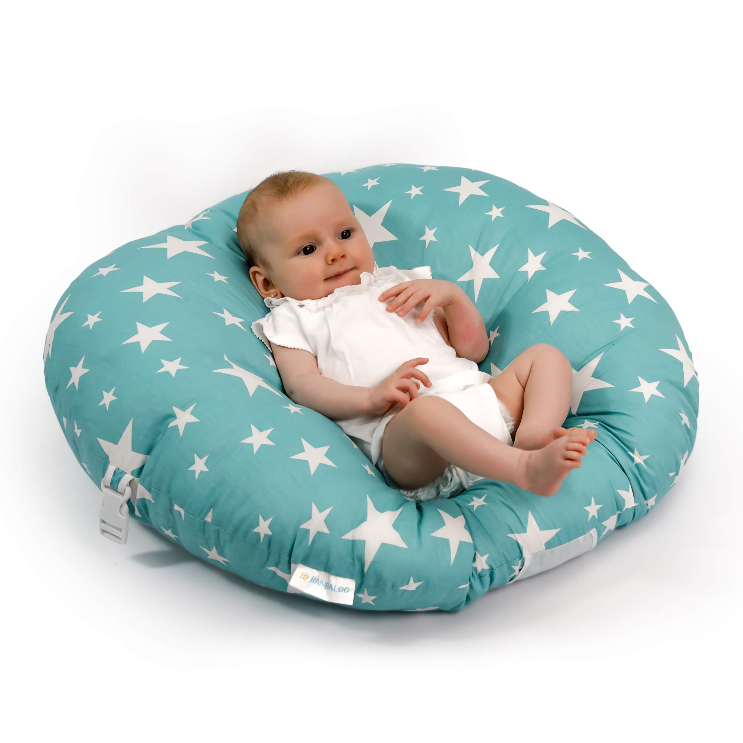 BANBALOO-Tumbona para Recién Nacido- Hamaca Bebé portátil- Nido Bebé Neonato-Cojín Cuna de día -Cuco para Bebés- Ideal Embarazo y Lactancia- Regalo Original Nacimiento-Baby Shower niño y niña.