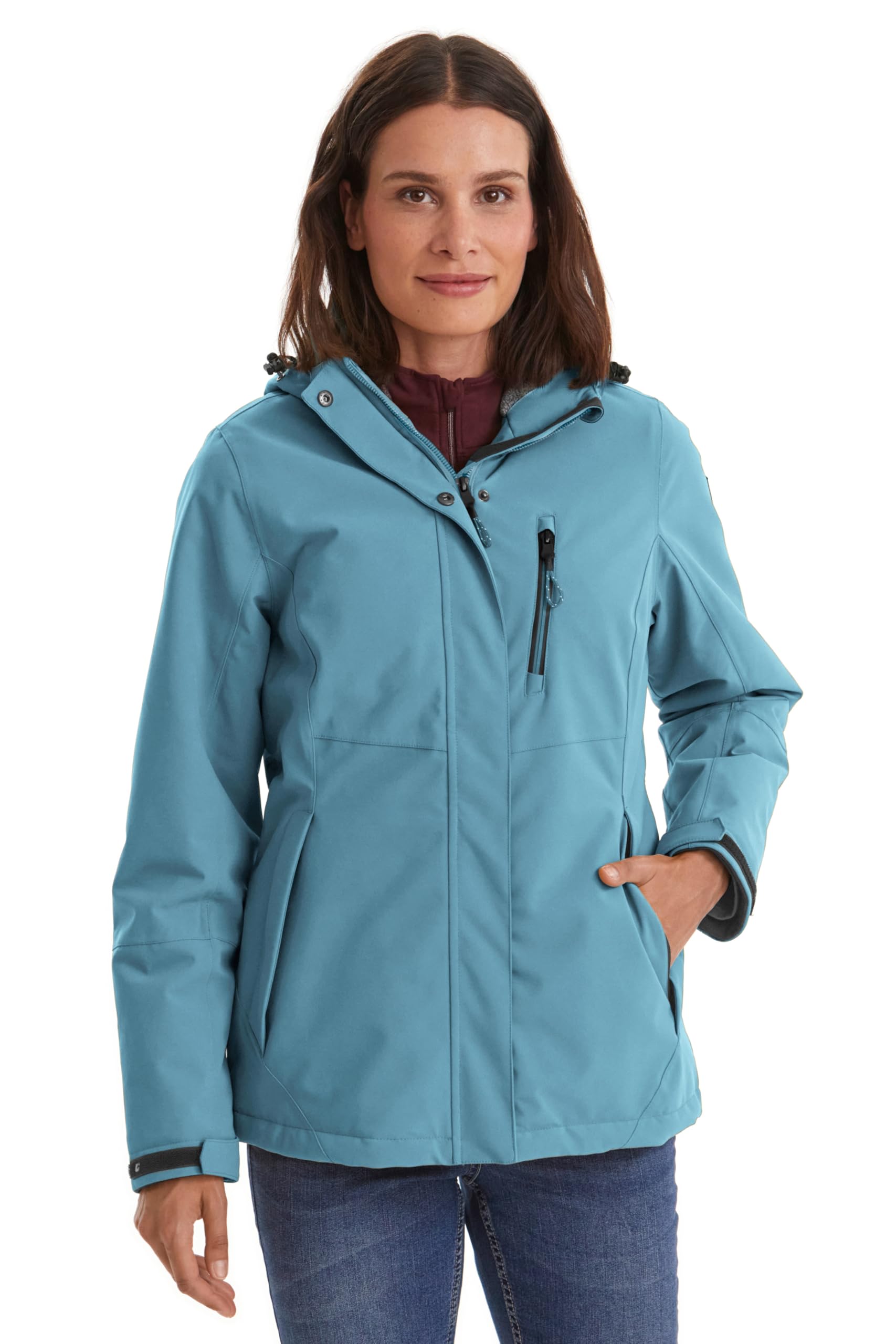 Killtec Damen Outdoorjacke Funktionsjacke mit abzippbarer Kapuze KOW 140 WMN Jckt wasserdicht, Winddicht, atmungsaktiv