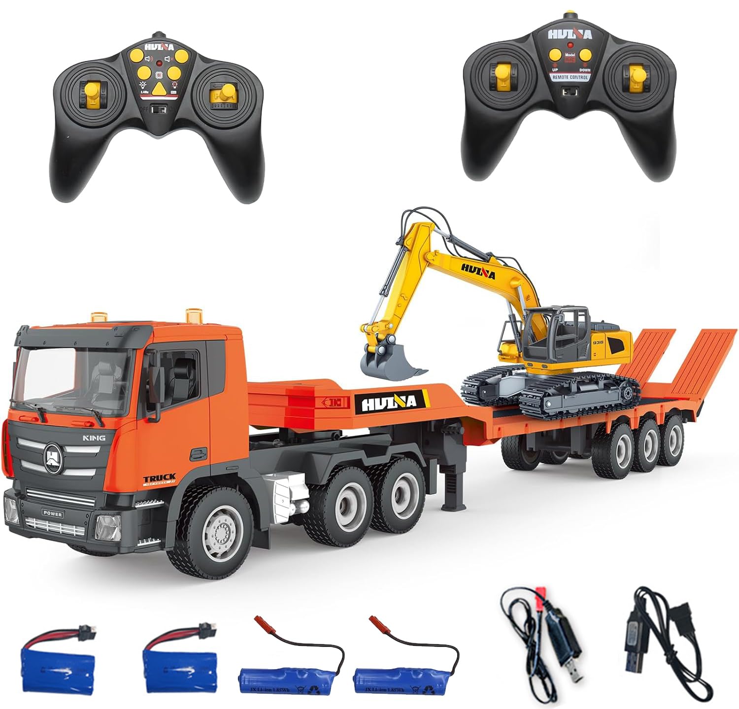 Amazon.co.jp: ラジコンカー こども向け 大型重機回送トレーラー