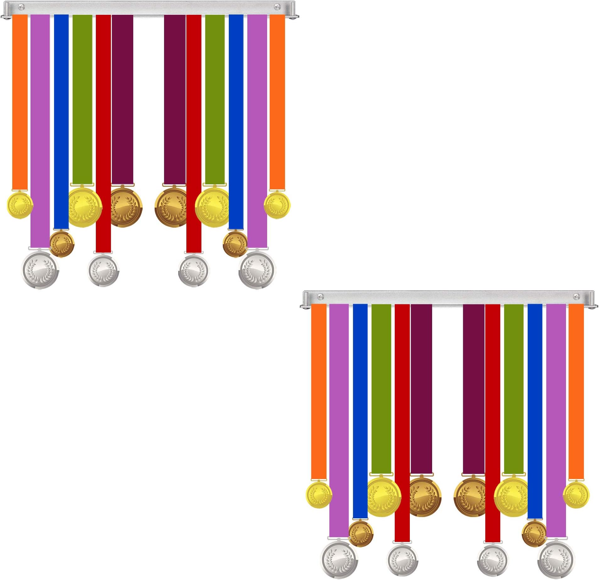 YYST Award Medal Hanger Medal Holder Medal Display Rack for Marathon, Running, Race, Sports Medals - No Award