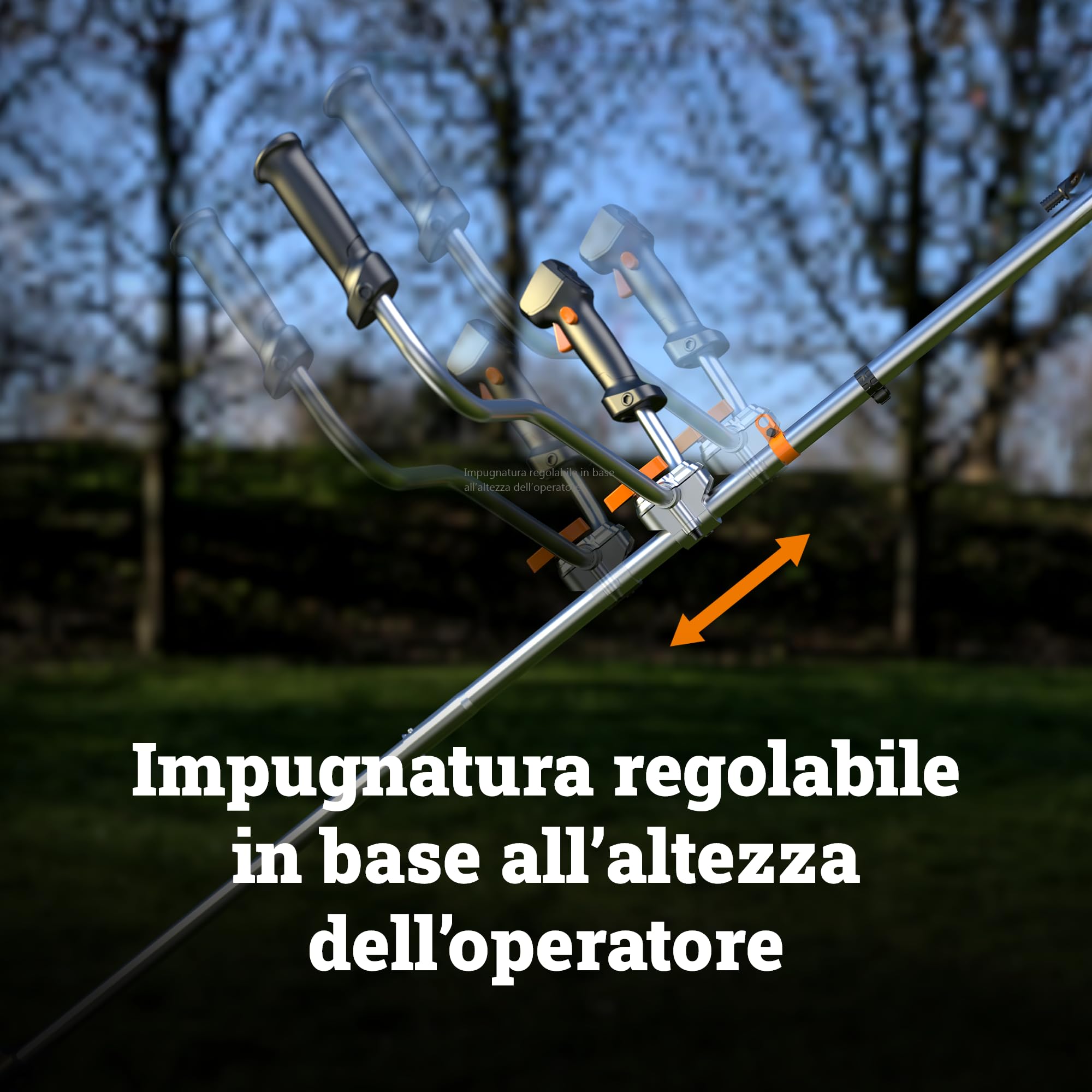 WORX WG082E,9 Decespugliatore 20V da 30 cm / 25,5 cm, pesa solo 4,1 kg, fino a 65 minuti di autonomia con una singola carica, motore brushless, 1 batteria da 4,0 Ah inclusa, PowerShare