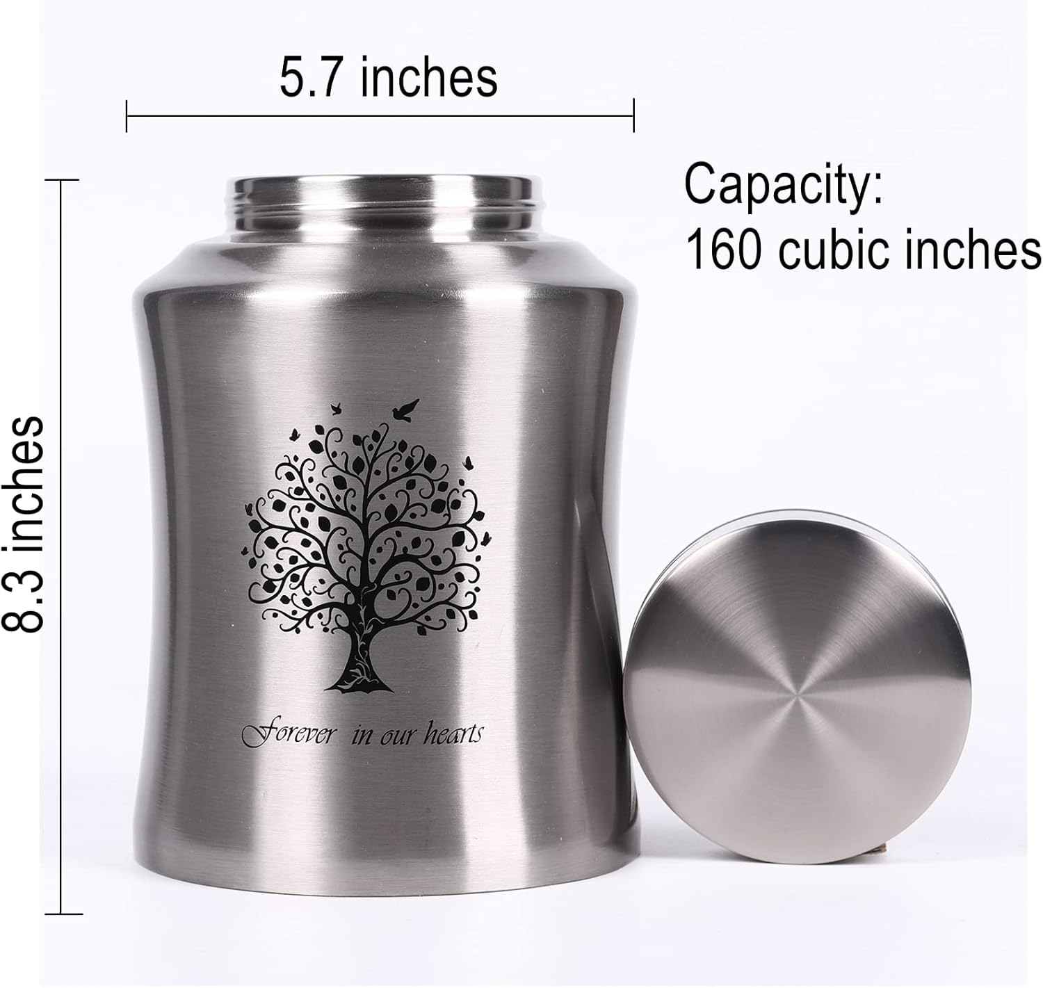 Tree of Life Urns for Human Ashes - Cremation Urns Adult for Funeral, Burial or Home - Decorative Urn for Ashes Male Female (160 Cubic inches, Original(Tree)) - Image 3