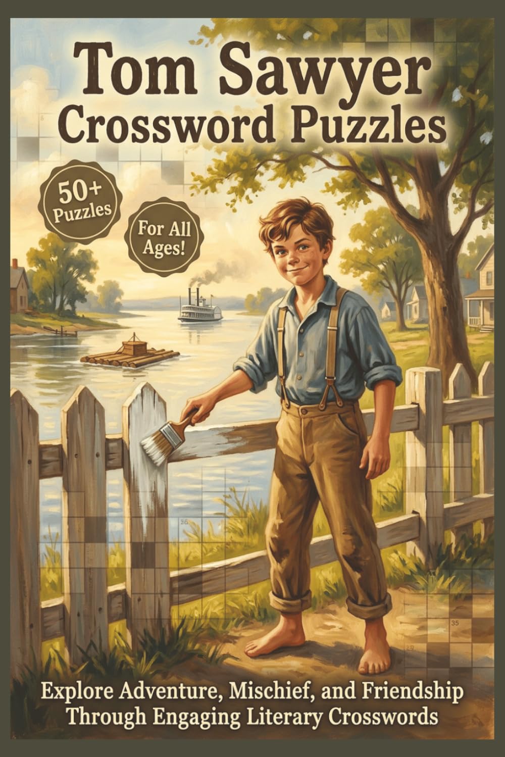 Tom Sawyer Crossword Puzzles | 50+ Puzzles | For All Ages!: Explore Adventure, Mischief, and Friendship Through Engaging Literary Crosswords