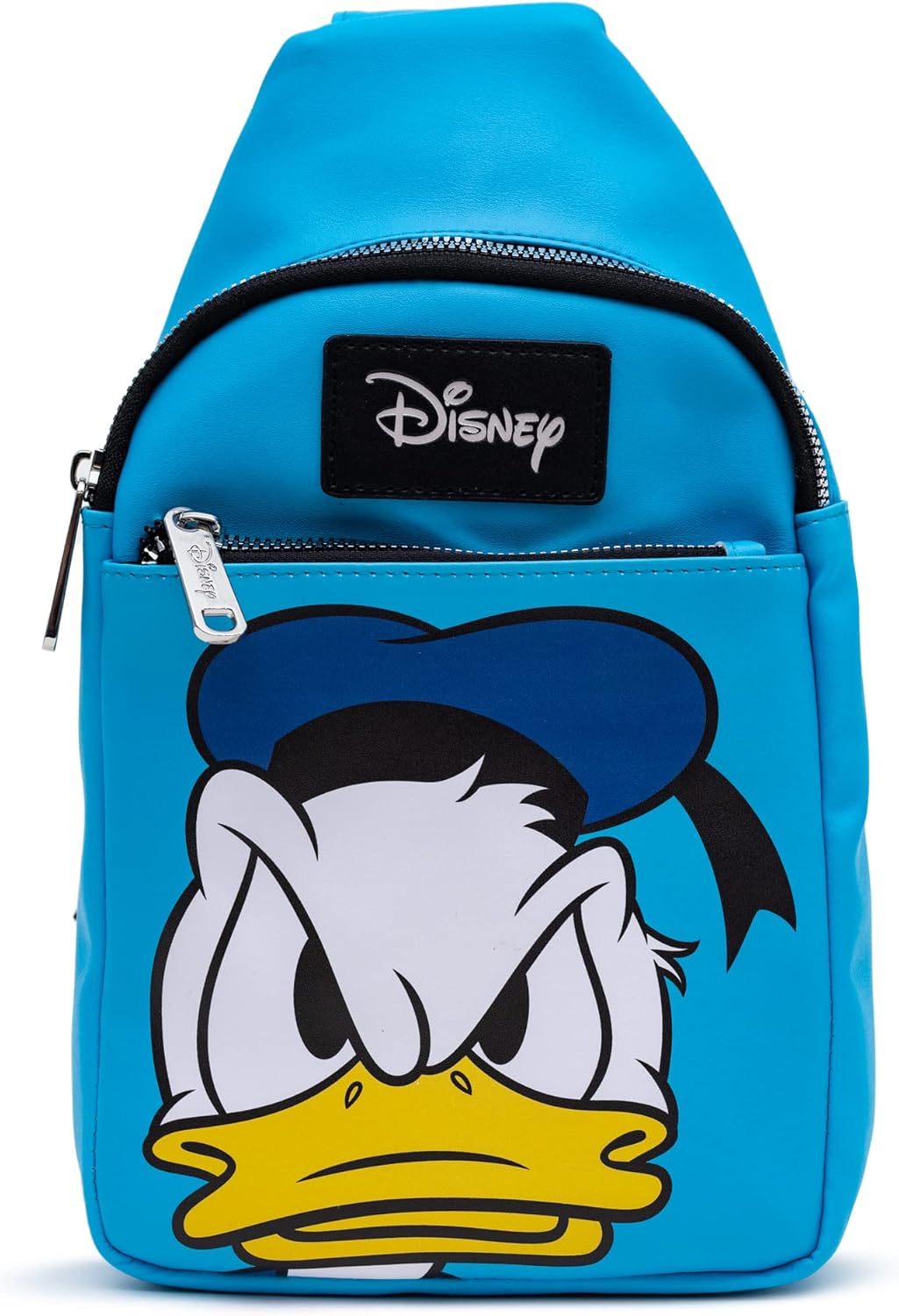 Disney Bag, Sling, Donald Duck Face Close Up, Blue, Bounding, Vegan Leather