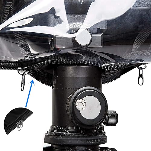 Miniatura 7 de WANBY Waterproof Camera Rain Cover Professional Soft Black Camera Rain Covers for All DSLR SLR Cameras