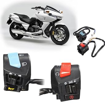 1 Pair of Motorcycle 7/8 Left & Right Side Handlebar Switch Control Universal Motorcycle Handlebar Headlight Horn Turn Light Control Stop Start Switch