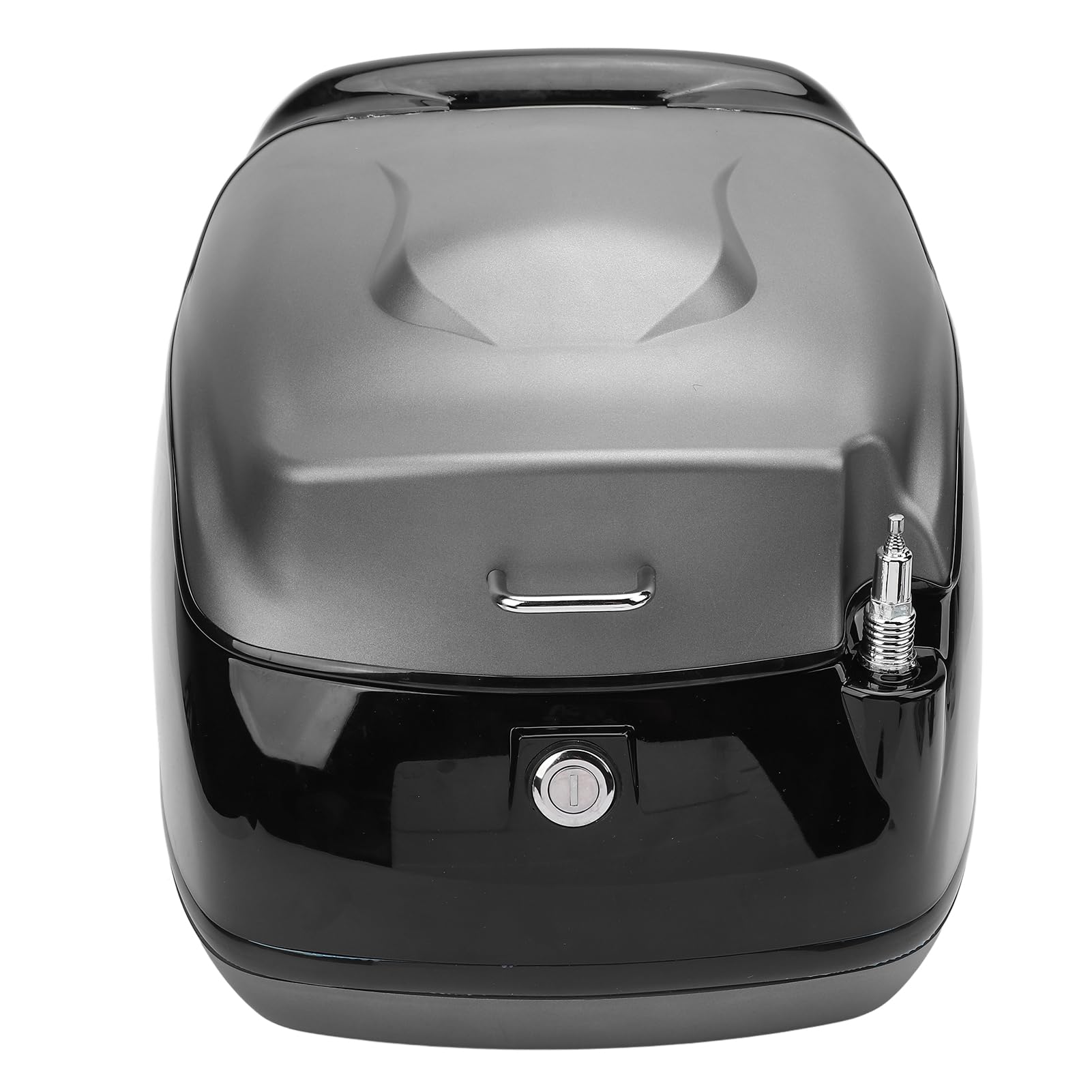 Motorcycle Top Case Retro Style Eau 38L Boîte de Coffre de Stockage de Grande capacité pour Les Scooters Motos électriques Bikes ABS Matériau (Ti Or)