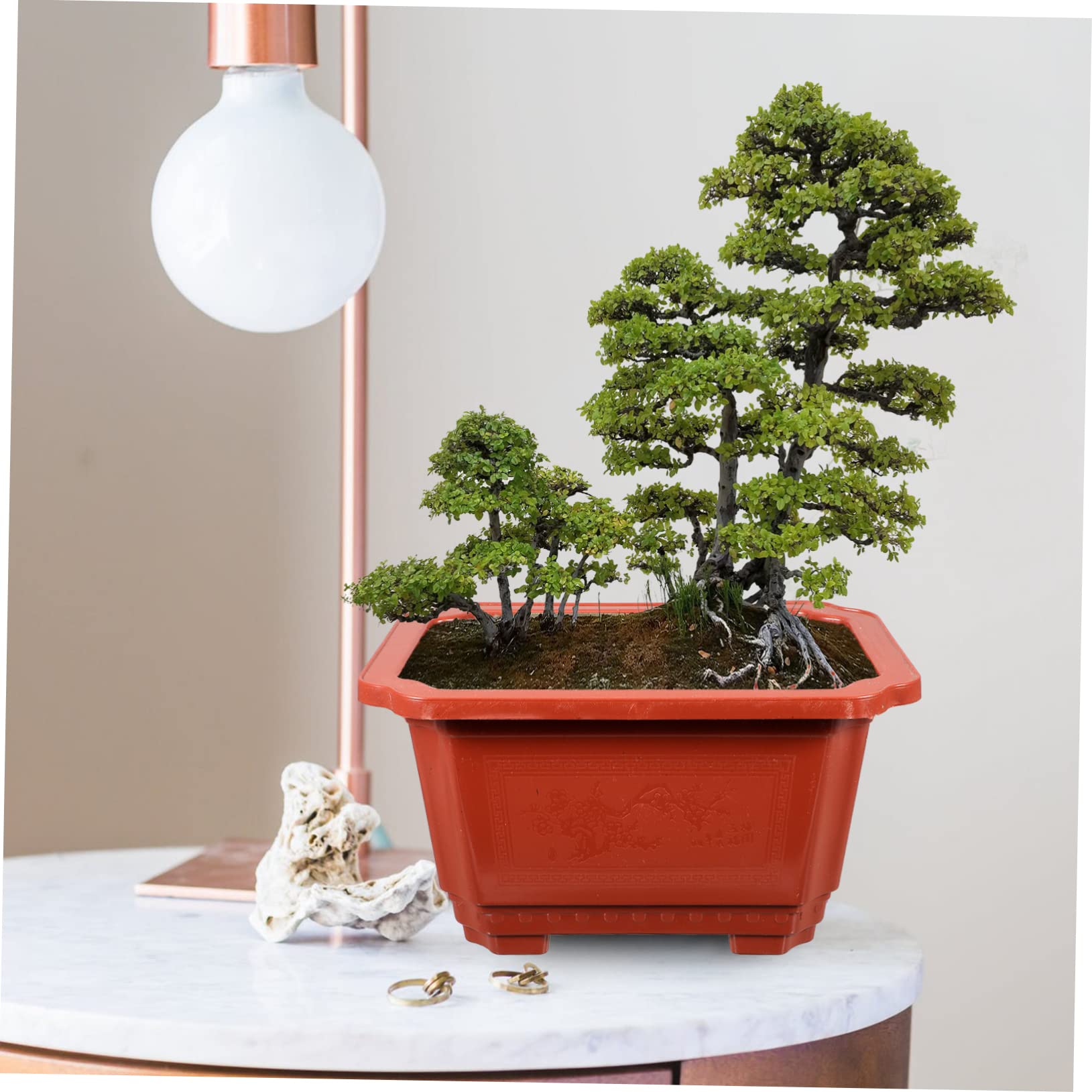 ♦小品盆栽鉢 富舟作 鋲打ち三足丸鉢ミニ盆栽鉢 コレクション 骨董品 紫峰盆栽》 富舟 丸鉢