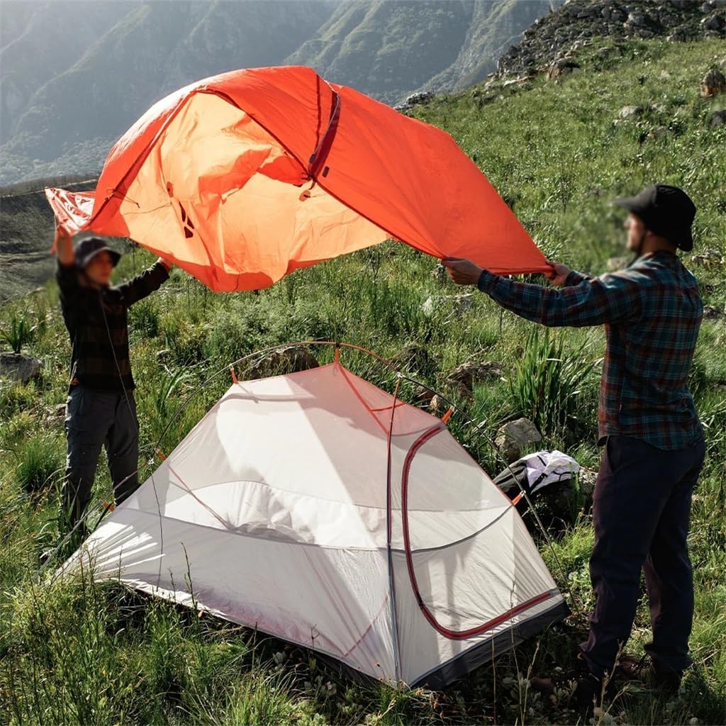 バックパッキングテント超軽量 1-2 人防水キャンプ屋外テント