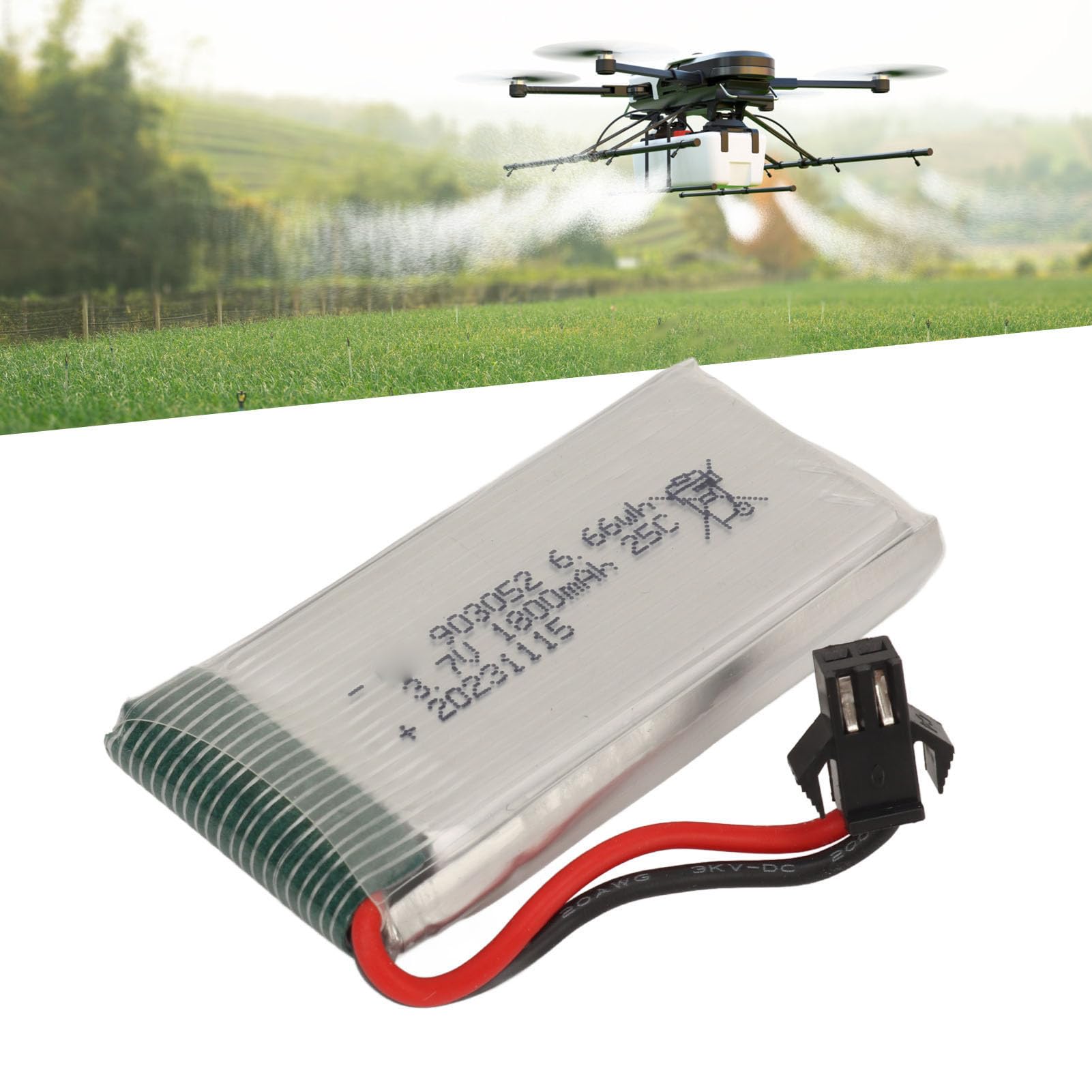 KKPLZZ Batterie Lipo 3,7 V 1800 MAh 25C avec Protection Contre Les