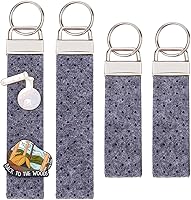 BENECREAT 4Pcs Felt Pin Display Keychains - Soft Pin Holders for Enamel Pins, Backpacks, Car Keys & Badges