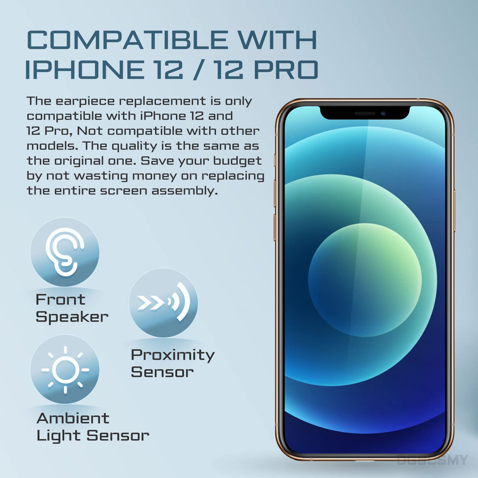 Amazon.com: DGSCSMY for iPhone 12 Earpiece Front Speaker