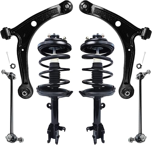 Miniatura 87 de Detroit Axle - Kit de puntales delanteros de 6 piezas para Chevrolet Aveo Aveo5 Pontiac G3 Wave, barra estabilizadora, varillas de acoplamiento