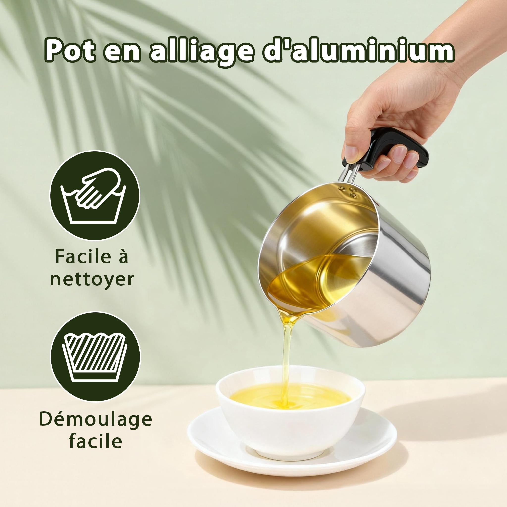 Fondeur de Cire Bougie Électrique 1L 150 W, Kit Fabrication Bougie Fondoir Cire Bougie avec Affichage de la Température, Mèches, Dispositif de Centrage et Cuillère Mélangeuse