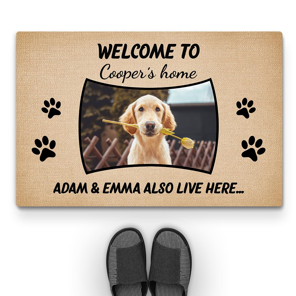 Personal Chic Personalised Door Mat - I Rule The House - Welcome Mat, Welcome Door Mat (Model #1)