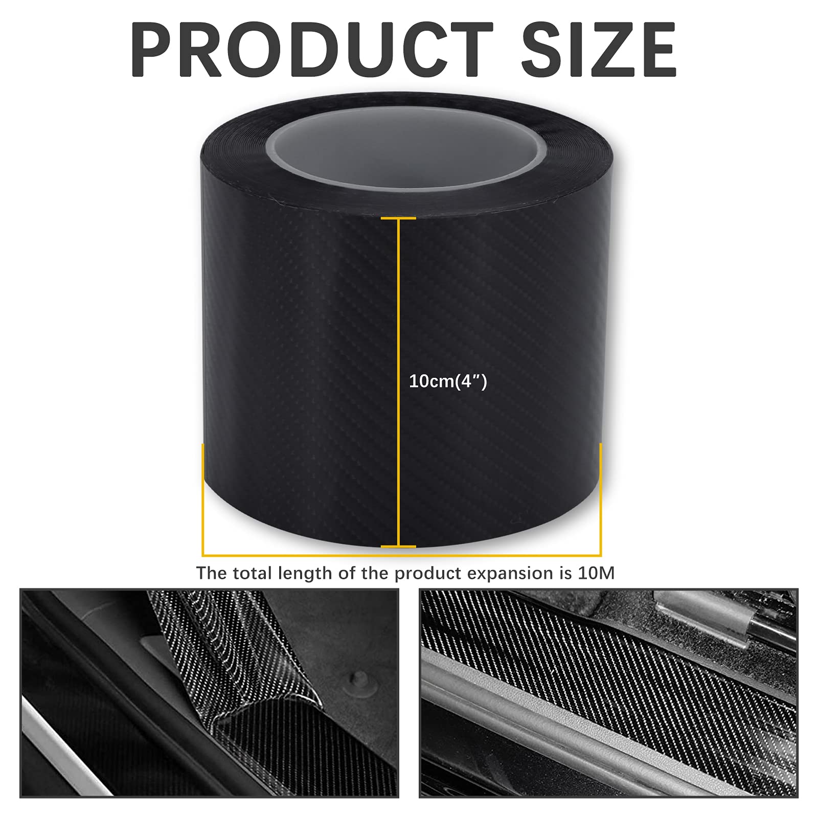 JMTBNO Car Door Edge Guards Door Sill 4