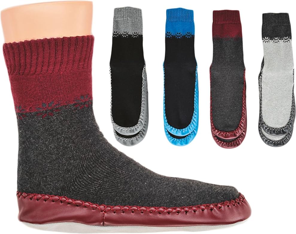 Haussocken ledersohle Clearance