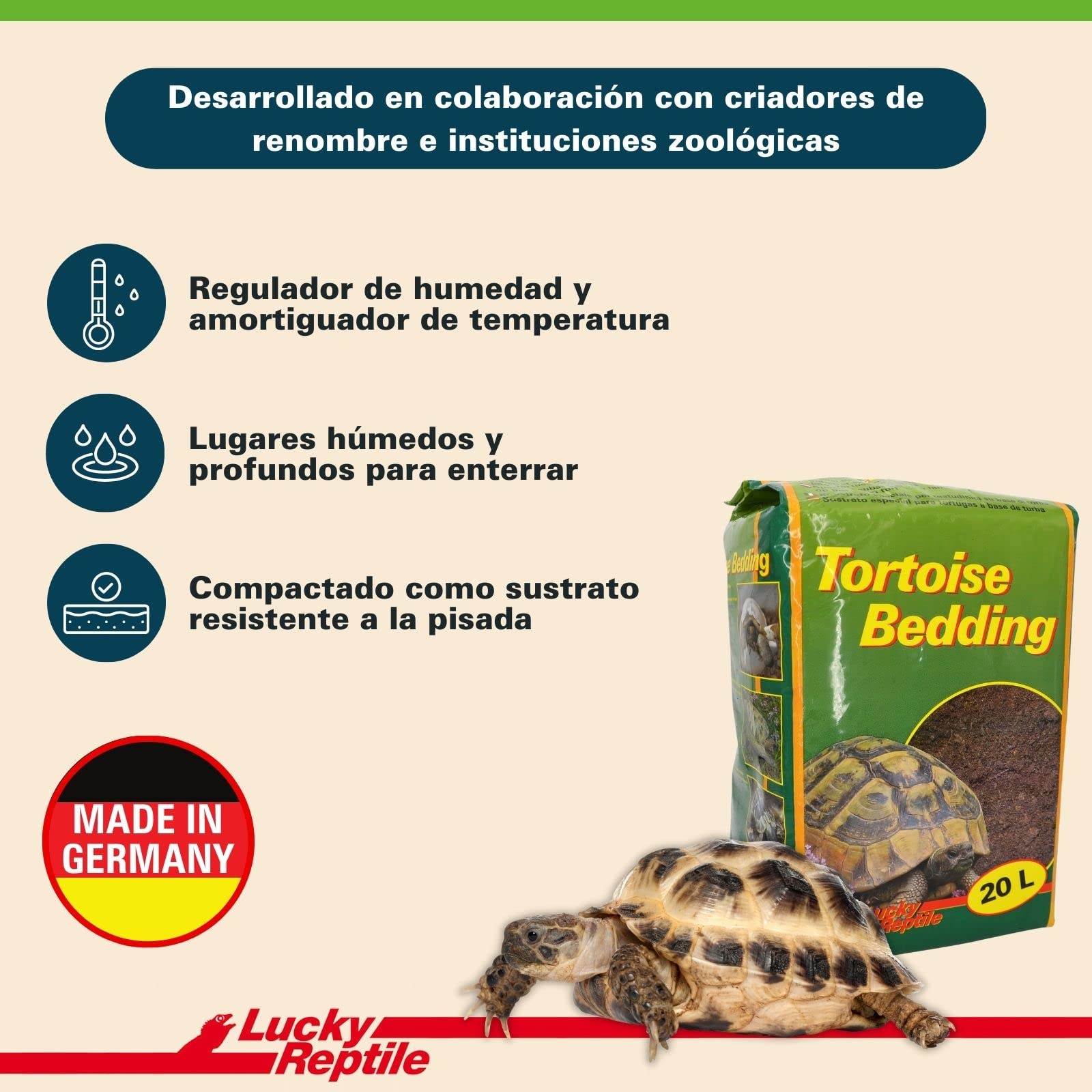 Lucky Reptile Tortoise Bedding, 20 Litre