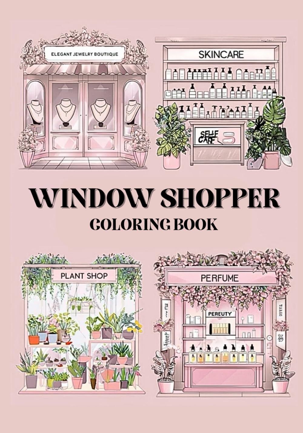 Window Shopper: A Cozy Coloring Journey Through Dreamy Mall Outlets