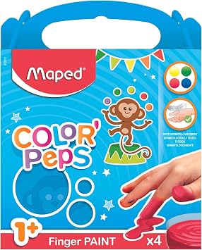 Maped Peinture aux Doigts My First Color'Peps Maped - Coffret 4 Pots