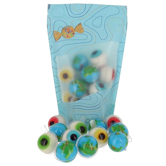One Flavor Candy Earth Gummy Gummi Candy Variety Pack with Eye Gummi Bulk in
