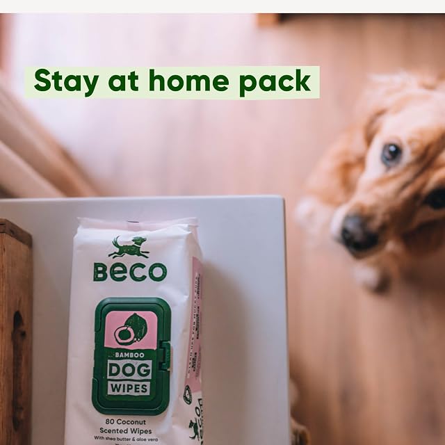 Foto 5 de 7 de Beco Toallitas de bambú para Perros, sin plástico, 80 toallitas perfumadas a Coco, para Patas