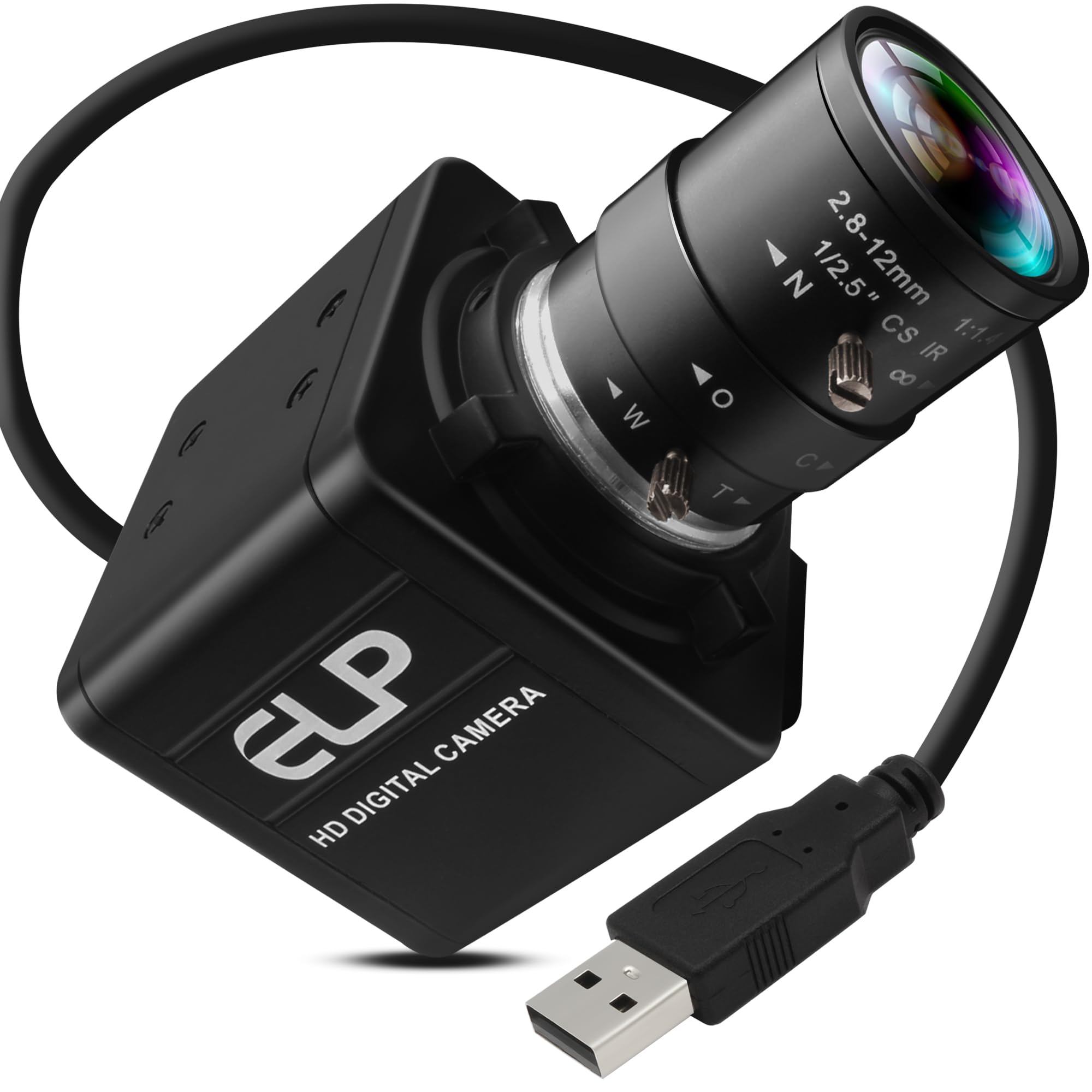 Amazon.co.jp: ELP 4K USBカメラ 8メガピクセル 2.8-12mm 4倍