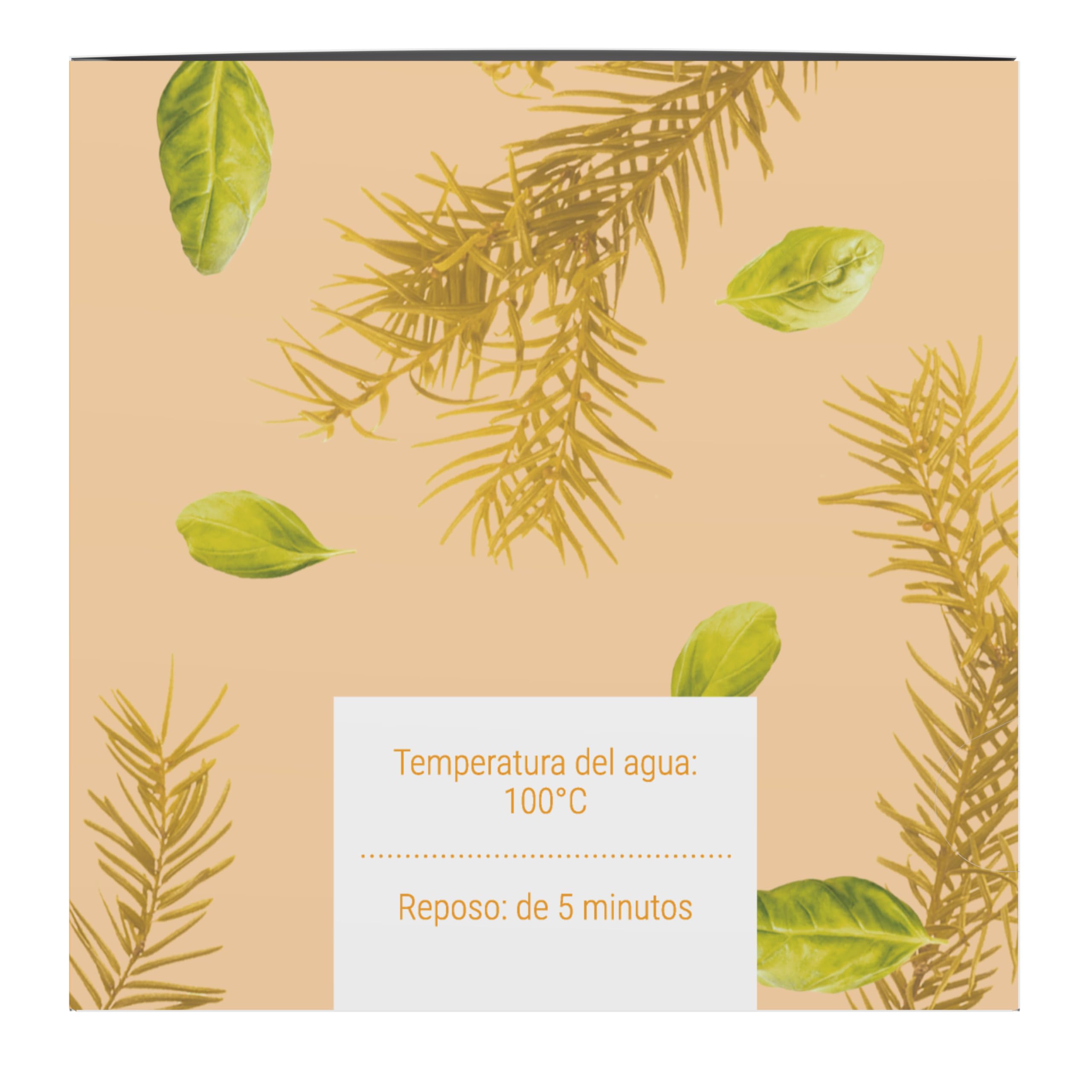 Moment Tea- Infusión Rooibos Albahaca Ecológico estuche de 15 pirámides de 2g (Paquete de 5)