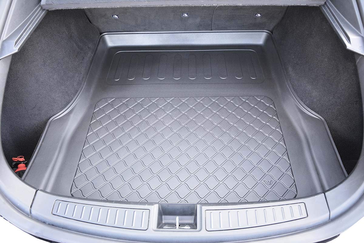 MTM Kofferraumwanne kompatibel mit Tesla Model S 2012-12.2020, Kofferraummatten Passgenaue mit Antirutsch, Widerstandsfähig, Leicht zu waschen und Geruchsneutral, cod. 8581