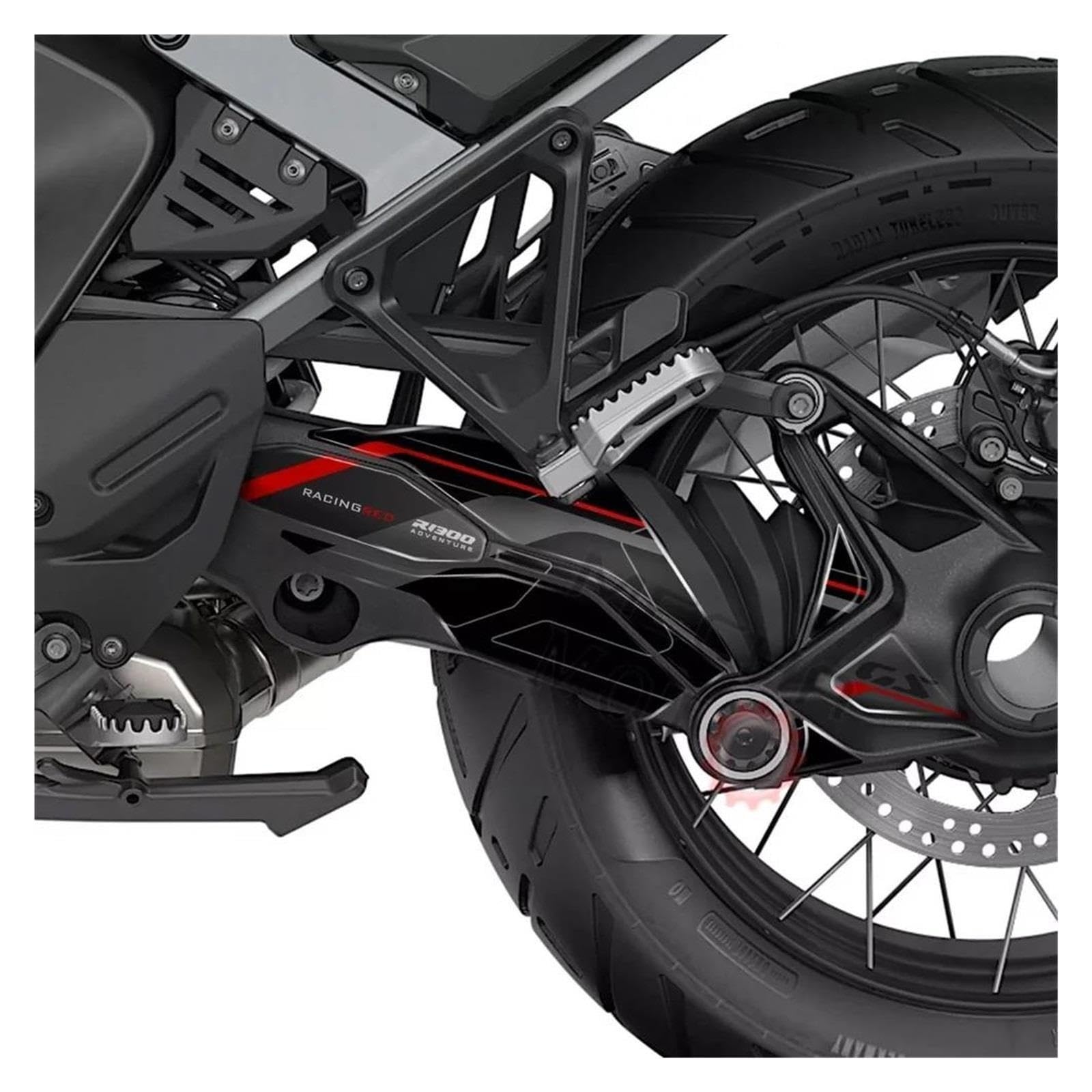 Adesivo Accessori Moto Adesivi Epossidici 3D Kit Di Protezione Forcellone | Per R1300GS Avventura 2024 2025(ROSSO)