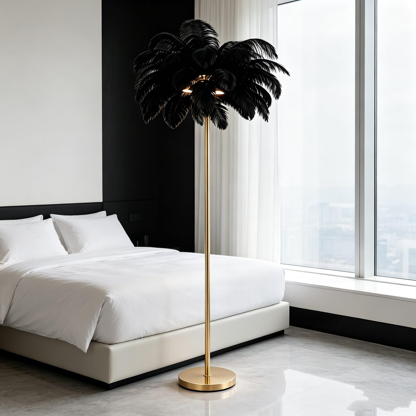 LCNDKF Minimalist Feather Floor Lamp